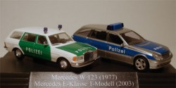 Mercedes Benz W123 und E-Klasse Polizei